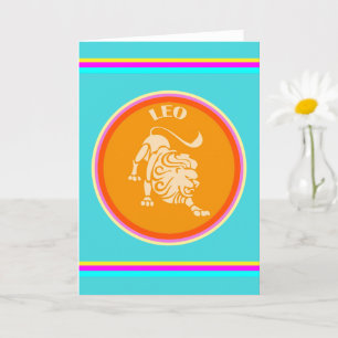 Tarjeta de Felicitación Leo