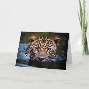 Tarjeta de felicitación Leopard