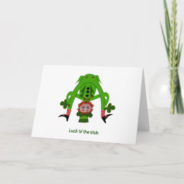 Tarjeta de felicitación Leprechaun - Día de San Pa
