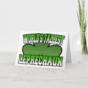 Tarjeta de felicitación Leprechaun más alta del mu