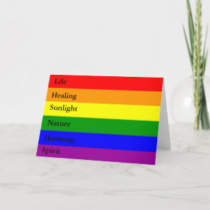 Tarjeta de felicitación LGBT Rainbow