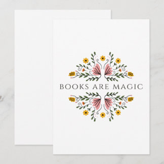 Tarjeta de felicitación Libros son magia