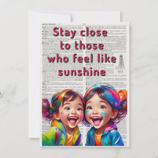 Tarjeta de felicitación Life Affirmation (Anverso)