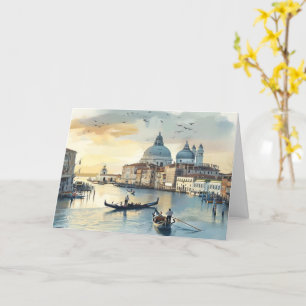 Tarjeta de felicitación ligera para escena italian