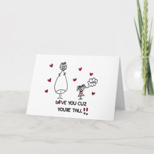 Tarjeta de felicitación linda del amor para el