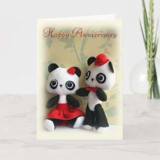 Tarjeta de felicitación linda del aniversario de