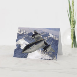 Tarjeta de felicitación Lockheed SR-71B Blackbird