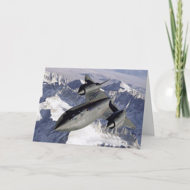 Tarjeta de felicitación Lockheed SR-71B Blackbird (Anverso)