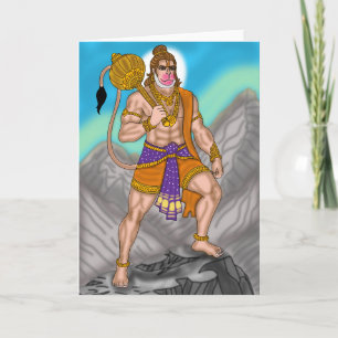 Tarjeta de felicitación Lord Hanuman