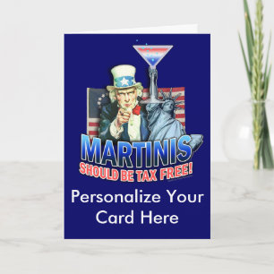 Tarjeta de Felicitación - Los Martinis Deben ser L