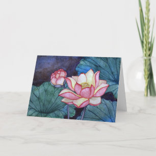 Tarjeta de felicitación Lotus Flowers #3