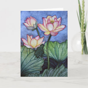 Tarjeta de felicitación Lotus Flowers #5