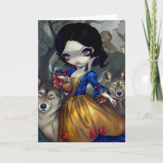 Tarjeta de felicitación "Loup-Garou: Blanche Neige (Anverso)