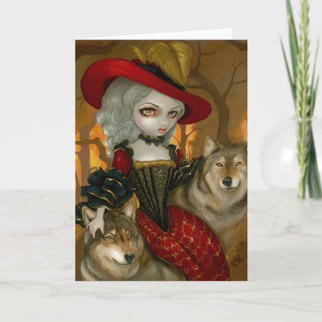 Tarjeta de felicitación "Loup-Garou: d'Automne" (Anverso)