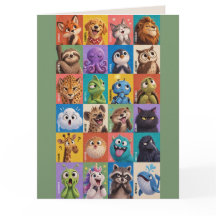 Tarjeta de Felicitación Love You Many Faces – Just