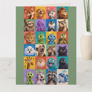Tarjeta de Felicitación Love You Many Faces – Just