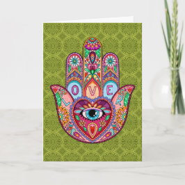 Tarjeta de felicitación Lover Hamsa