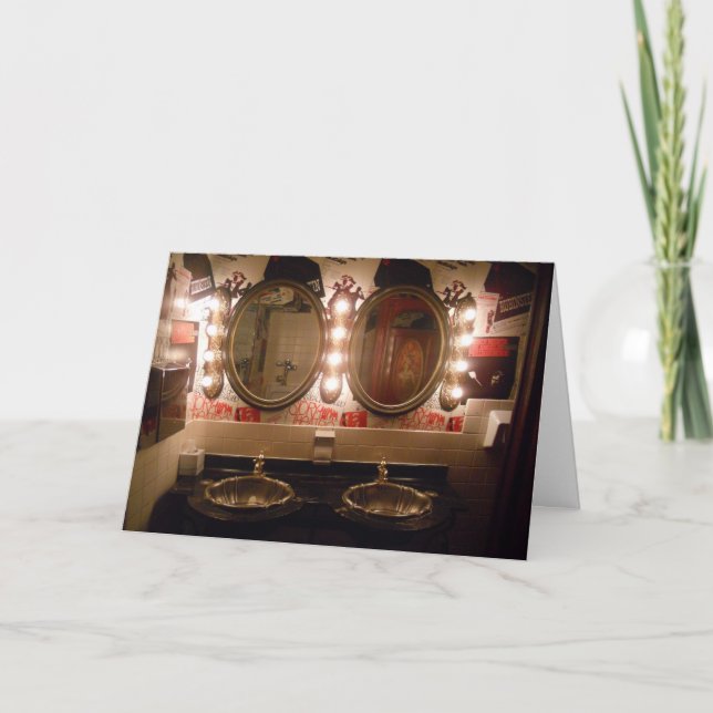 Tarjeta de felicitación "Lowell Inn Mirrors" (Anverso)