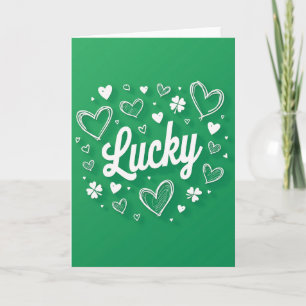 Tarjeta de Felicitación Lucky Green Cheers