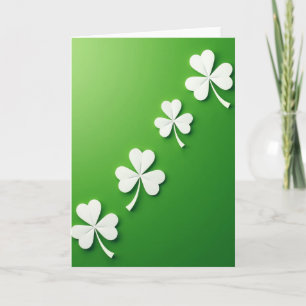 Tarjeta de Felicitación Lucky Shamrock