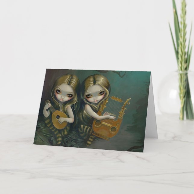 Tarjeta de felicitación "Lute and Lyre" (Anverso)