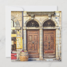 Tarjeta de felicitación Lyon Doors