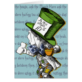 Tarjeta de felicitación Mad Hatter Blank