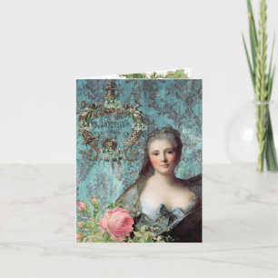 Tarjeta de felicitación Madame Pompadour