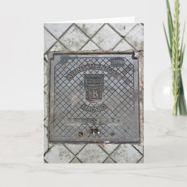 Tarjeta de felicitación Madrid-España (Anverso)