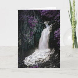 Tarjeta de felicitación mágica de la cascada