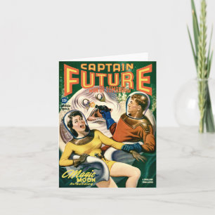 Tarjeta de felicitación mágica de la luna