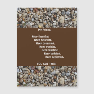 Tarjeta de felicitación magnética del hombre