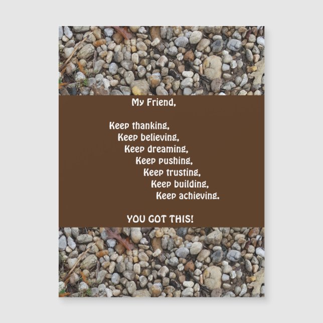 Tarjeta de felicitación magnética del hombre (Anverso)