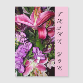 Tarjeta de felicitación magnética Flowers