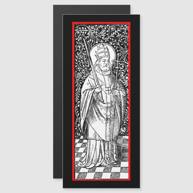 Tarjeta de felicitación magnética St. Fabian (BG 0 (Anverso/Reverso)