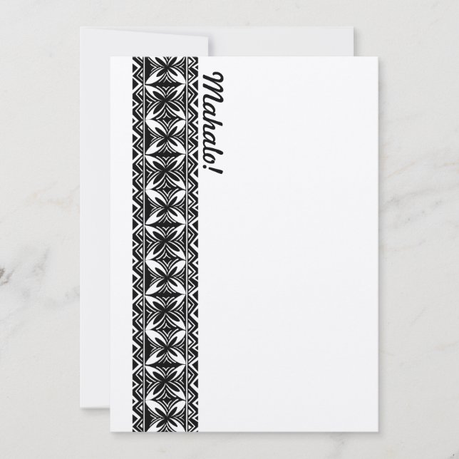 Tarjeta de felicitación Mahalo Hawaii - ¡Tarjeta d (Anverso)