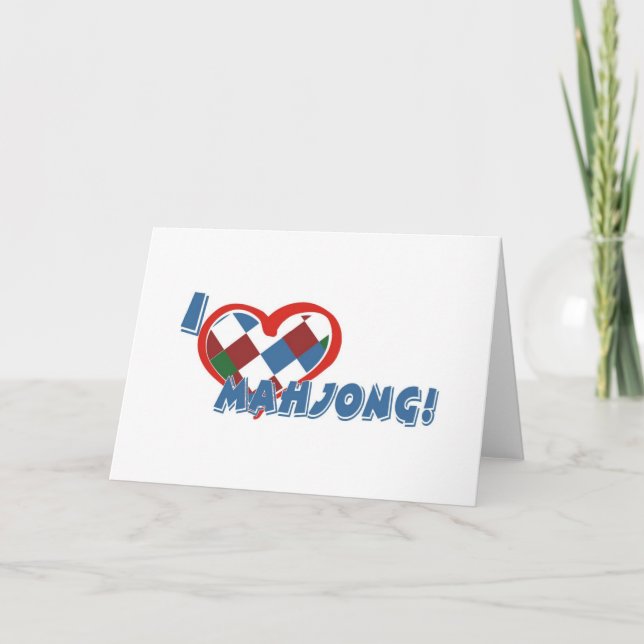 Tarjeta de felicitación Mahjong (Anverso)