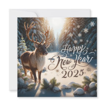 Tarjeta de felicitación Majestic Reindeer New Year
