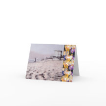 Tarjeta de felicitación Malibu Orchid Trim Surf