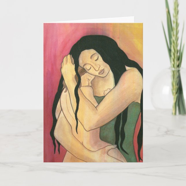 Tarjeta de felicitación: "Mamá" (Anverso)