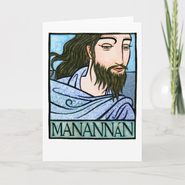 Tarjeta de felicitación Manannán (Anverso)