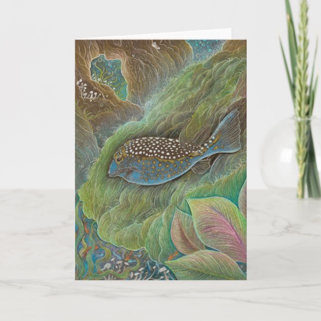 Tarjeta de felicitación manchada del boxfish (Anverso)