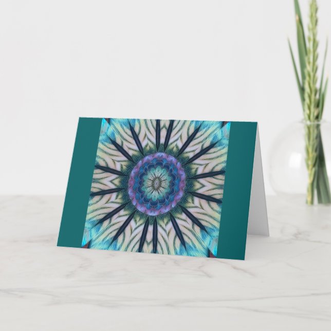 Tarjeta de felicitación Mandala "Solsticio de Invi (Anverso)