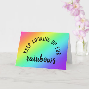 Tarjeta de felicitación Mantén la mirada hacia arr