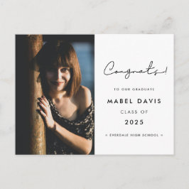 Tarjeta de felicitación manuscrita minimalista