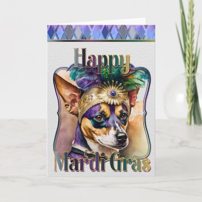 Tarjeta de felicitación Mardi Gras, Mardi Gras Ter (Anverso)