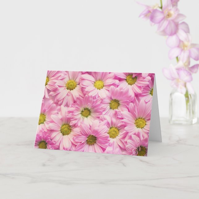 Tarjeta de felicitación - margaritas rosadas del (Orquídea)