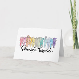Tarjeta de felicitación más fuerte juntos