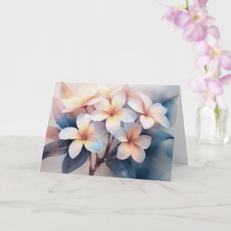 Tarjeta de felicitación Maui Rubor Plumeria