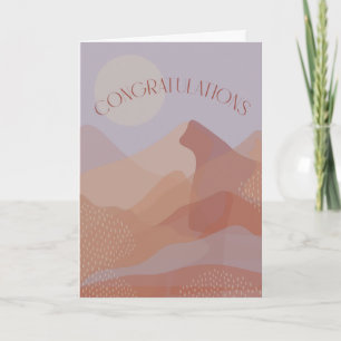 Tarjeta de felicitación Mauve Mountain